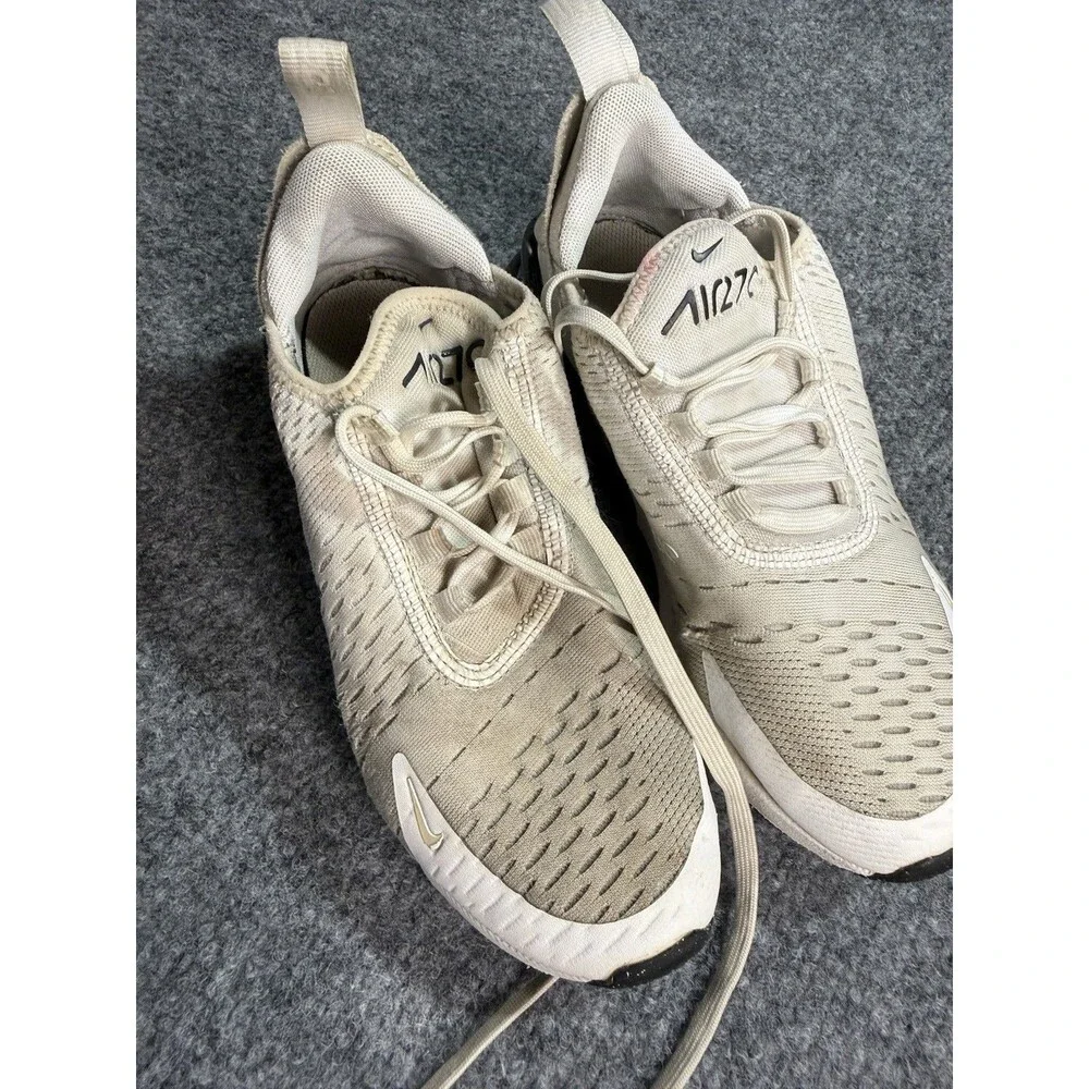 Nike Air Max 270 White Kids Sneakers Size 3.5Y Youth Shoes